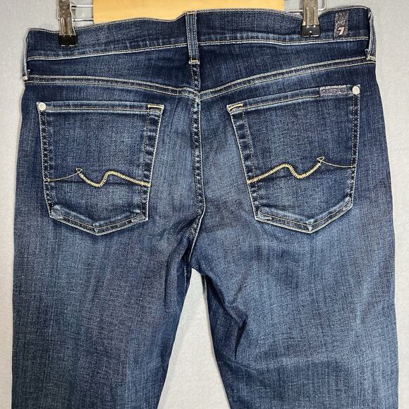 7 For All Mankind Josefina Skinny Boyfriend Button Fly Jeans Women's‎ Size 29 - Picture 6 of 10